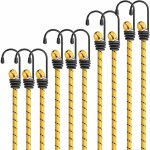 Aougo - cordes élastiques tendeur robuste lot de 10 pièces de 60cm vert bungee cords avec crochets pour ... Aougo - cordes élastiques tendeur robuste lot de 10 pièces de 60cm vert bungee cords avec crochets pour ...