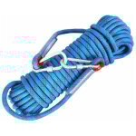 Corde escalade 8mm 10m avec 2 mousqueton escalade corde alpinisme corde de sauvetage incendie vacuation ...