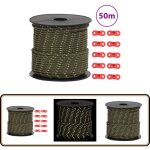 Corde de haubanage de tente avec bandes r�fl�chissantes et cl�s - corde de tente - corde de haubanage ...