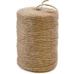 Corde en jute naturel, 180 m de long, id�ale pour le bricolage, l'emballage cadeau, le jardinage, le ...