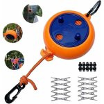 Corde � linge extensible, corde � linge de camping portable 8m voyage vacances ext�rieur corde � linge ...