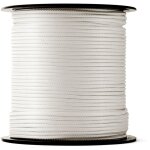 Corde nylon tress�e (1mm, 500m, blanc) - corde de ma�on robuste avec un mat�riau en nylon solide - r�sistance ...