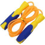 Corde � sauter sportive r�glable pour fitness et gym - roulement � billes durable (jaune)