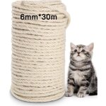 Coavas - corde en sisal naturelle 6mm×30m corde en sisalpour arbre à chat corde en sisal idéal pour remplacer ... Coavas - corde en sisal naturelle 6mm×30m corde en sisalpour arbre à chat corde en sisal idéal pour remplacer ...