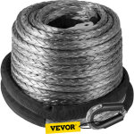 Vevor corde synthetique pour treuil, capacite 9299 kg corde de treuil electrique, longueur 29 m 12 brins ...