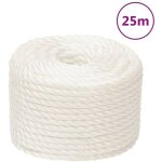 Corde de travail blanc 10 mm 25 m polypropyl�ne - vidaxl