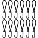 Cordons �lastiques avec crochets, 15 cm de long, pour tonnelles, b�ches, tentes de camping, rallonges ...