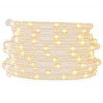 Cordon lumineux avec 120 led blanc chaud 5 m pvc vidaxl