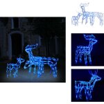 Cordon lumineux de no�l 3 pcs rennes 229 led - guirlande lumineuse noel - decoration noel exterieur - ...
