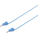 Cordon de mesure[banane m�le 2 mm - banane m�le 2 mm ] ultra flexible 0. 3 m, bleu, msb - 2002. 2 a voltcraft ...