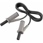 Cordon de mesure de s�curit�[banane m�le 4 mm - banane m�le 4 mm ] ultra flexibles 1. 00 m, noir, msb ...