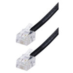 Cordon rj11 adsl 2m noir 3912 itc