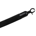 Cordon de sparation pour potelet de tapis rouge - velours noir - fermeture noire