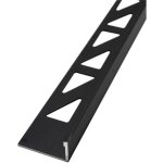 Cornière de carrelage en aluminium, anodisé, profilé pour carrelage - noir 2m x 10mm, 1 pièce - dalsys ... Cornière de carrelage en aluminium, anodisé, profilé pour carrelage - noir 2m x 10mm, 1 pièce - dalsys ...