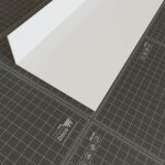 Corni�re in�gale pvc 2. 60 m - blanc - 5 x 12 cm, � l'unit�