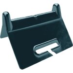Cornire de protection des chants longueur du poteau 90 x 90 mm noir avec fente 4 pcs. / set