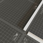 Corni�re pvc - longueur 2. 60 m - blanc - 1 x 1 cm