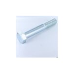 Corps de boulon filetage partiel t�te hexagonale th m27x160 filet�e sur 44 classe 8. 8 acier zingu� - ...