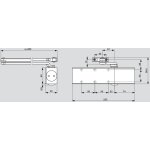 Dorma - ferme - porte ts 73 v force 2 - 4 sans bras finition noir kaba - 37010119