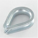 Cosse coeur legere pour cble de 3 acier zingu - 1 pice