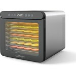 Costway - d�shydrateur alimentaire � 7 plateaux en acier inox, s�choir �lectrique 600w avec minuterie ...