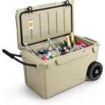 Costway glacière isotherme portable 71 l avec bouchon de vidange et porte - gobelets, glacière rigide ... Costway glacière isotherme portable 71 l avec bouchon de vidange et porte - gobelets, glacière rigide ...
