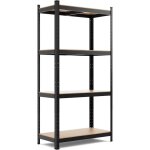 Costway - rayonnage m�tallique etag�re de rangement capacit� de charge 520kg avec 4 tablettes pour garage ...