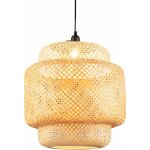 Costway - suspension en bambou armature ø 40 x h 43 cm abat - jour tressé à la main rustique fil 0 - ... Costway - suspension en bambou armature ø 40 x h 43 cm abat - jour tressé à la main rustique fil 0 - ...