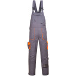 Cotte � bretelles portwest texo contrast gris poches oranges xs