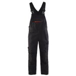 Cotte de travail � bretelles stretch 2695 - noir / rouge 46