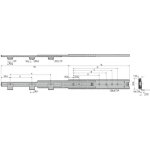 Accuride - coulisses  billes - charge 60 kg - sortie totale - dz3301 - 60 600 mm