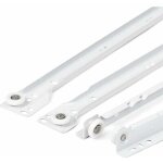 Coulisse tiroir 400 mm - pack de de 2 (1 paire) rails pour tiroir coulissants, xu, en blanc, syst�me ...