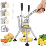 Coupe - frites professionnel vertical avec 6mm 9mm 13mm coin lame en acier inox coupe pomme de terre ...