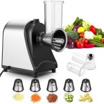 Coupe - légumes multifonction Électrique professionnel, râpe trancheuse à salade, découper légumes avec ... Coupe - légumes multifonction Électrique professionnel, râpe trancheuse à salade, découper légumes avec ...