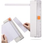 Coupe - papier a4, coupe - papier portable avec dispositif de s�curit� automatique et r�gle lat�rale, ...