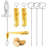 Coupe - pommes de terre manuel en spirale, coupe - l�gumes manuel avec 4 c�tes torsad�es et boucl�es ...