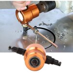 Coupe - t�le, 360 � double t�te coupe - t�le versatile nibbler drill outil de r�paration de voiture de ...