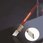 [jamais utilis�] coupe - verre diamant outil de coupe robuste pour couper le verre avec manche en bois ...