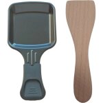 Coupelle  raclette et pelle en bois pour polon, spatule raclette