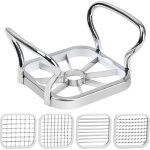 Coupeur de pommes de terre - 5in 1 pommes de terre en acier inoxydable coupe - fruits chipper chopper ...