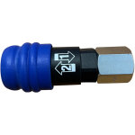 Coupleur raccord air rapide polyvalent de securite filetage femelle g 3 / 8''