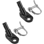 Coupleur d'attelage pour remorque de vélo coudé pour la plupart des remorques de vélo, 2 coupleur d'attache ... Coupleur d'attelage pour remorque de vélo coudé pour la plupart des remorques de vélo, 2 coupleur d'attache ...