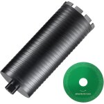 Vevor couronne diamante humide / sec 108 mm, profondeur de percage de 241 mm, foret a beton avec adaptateur ...