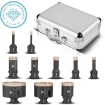 Couronnes de forage diamantes, jeu de 10, 6 - 68 mm m14, pour meuleuses angulaires - stahlwerk