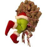 Couronne de no�l , comment le grinch stole de no�l couronne de toile de jute d�coration de no�l jambes ...