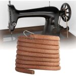 Courroie machine � coudre en cuir avec crochet 183 cm - compatible avec machines � coudre � p�dale pour ...