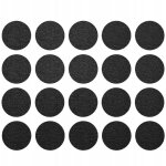 Coussins en feutre pour chaises, meubles auto - adh�sifs, 3cm rond, 20 pi�ces