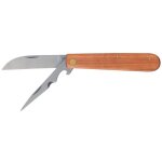 Top promo couteau electricien pliant a 2 lames manche bois