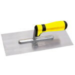 Couteau � pl�tre couteau � truelle en acier inoxydable platoir � coins incurv�s 280x115mm