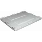 Kke - couvercle pour caisse - palette plastique compatible avec caisse palette 1200 x 1000 mm